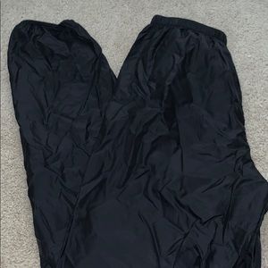 trash bag dancers warm up pants